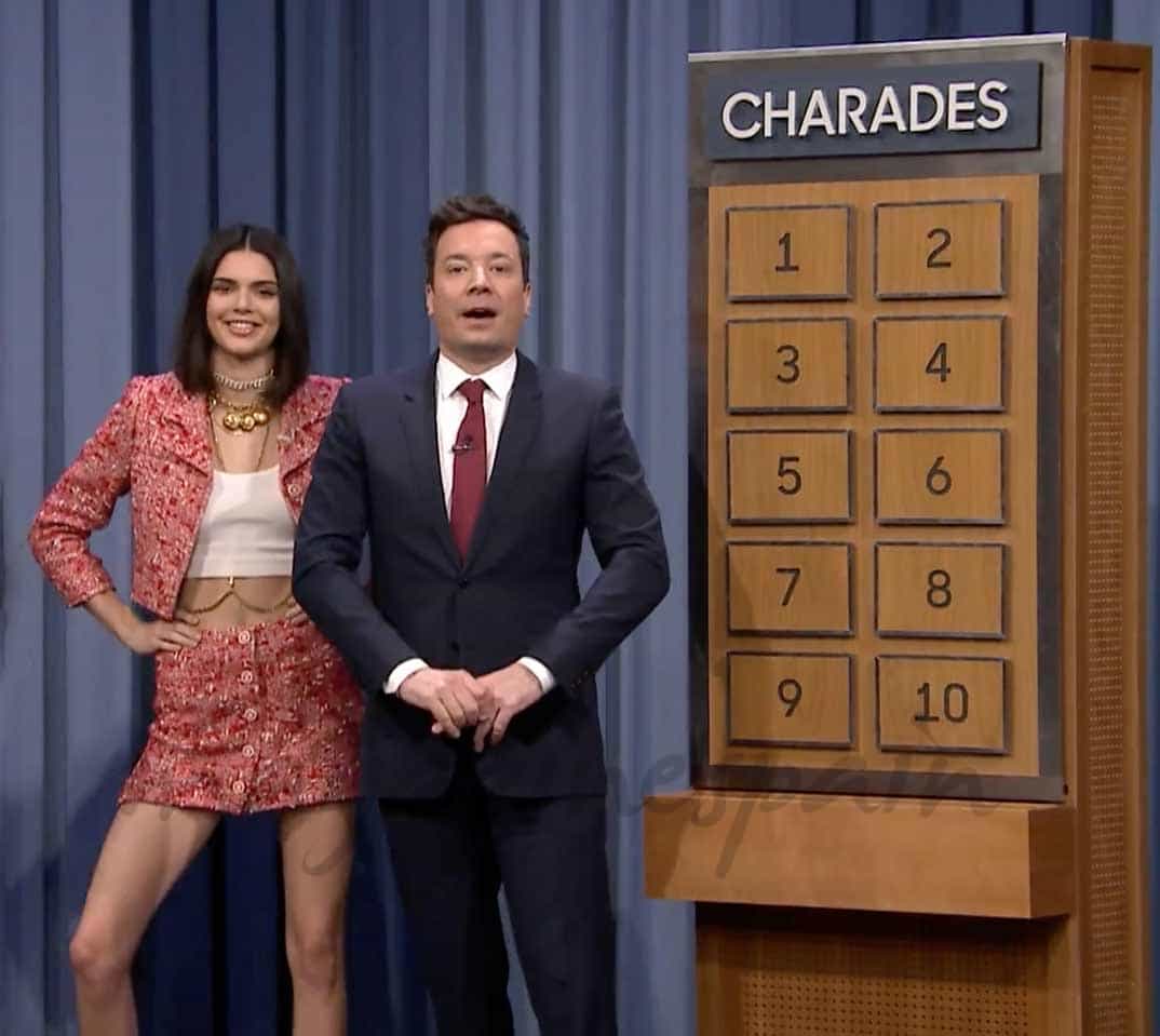 kendall jenner con jimmy fallon