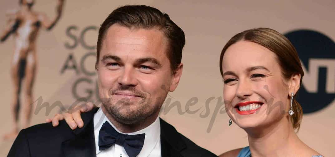 leonardo-dicaprio-y-brie-larson premiados por la asociacion de actores