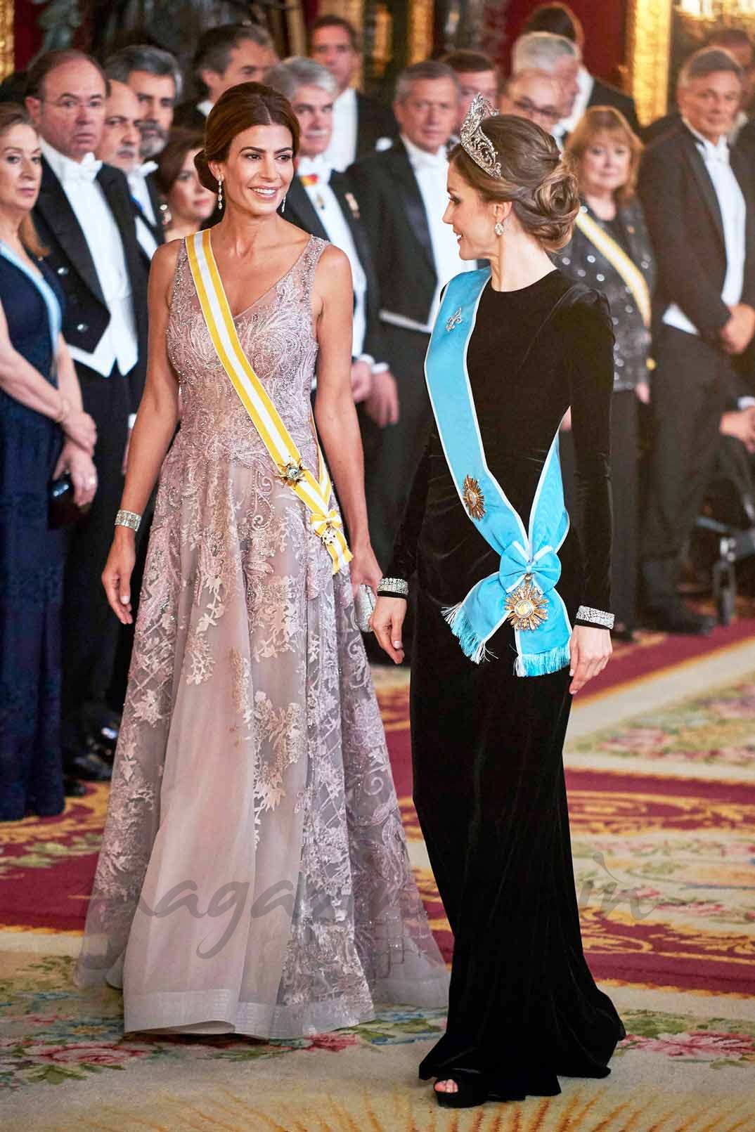 Reina Letizia y Juliana Awada