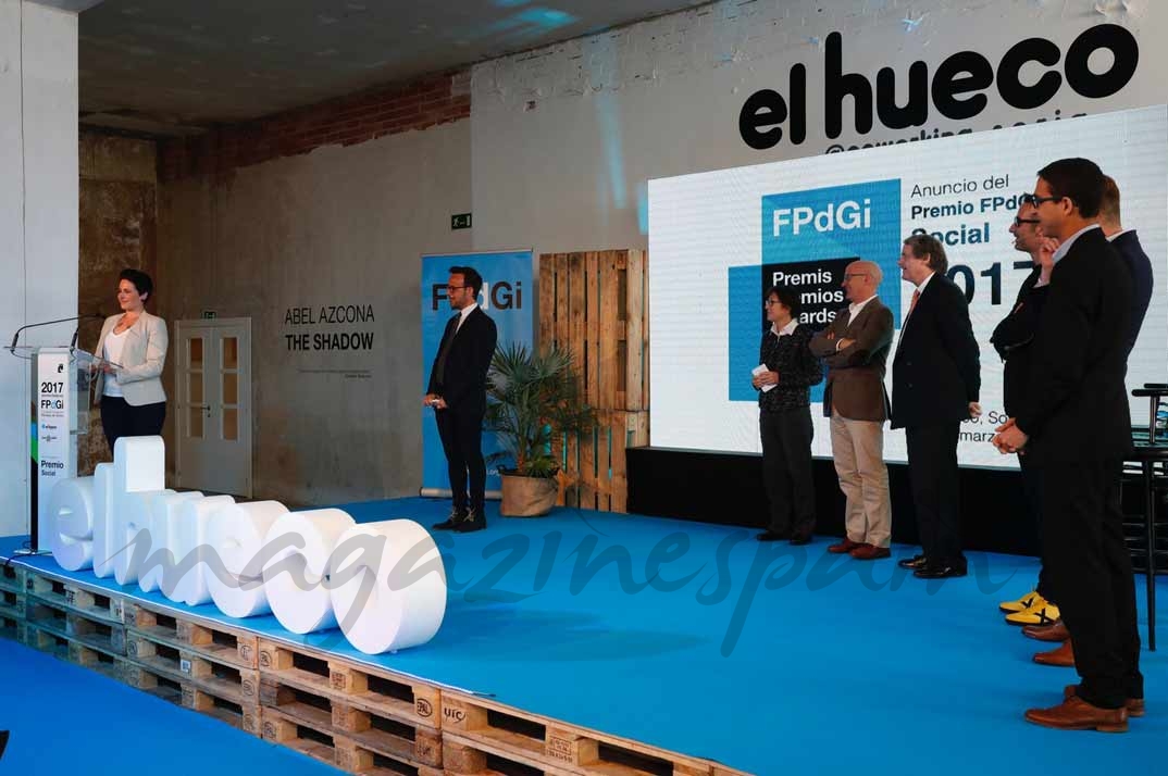 Intervención de Miriam Reyes, galardonada con el Premio Fundación Princesa de Girona 2017 en la categoría de "Social" © Casa S.M. El Rey