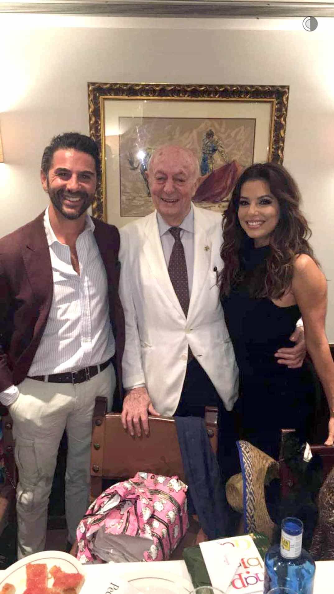 Eva Longoria y Jose Antonio Baston con Lucio