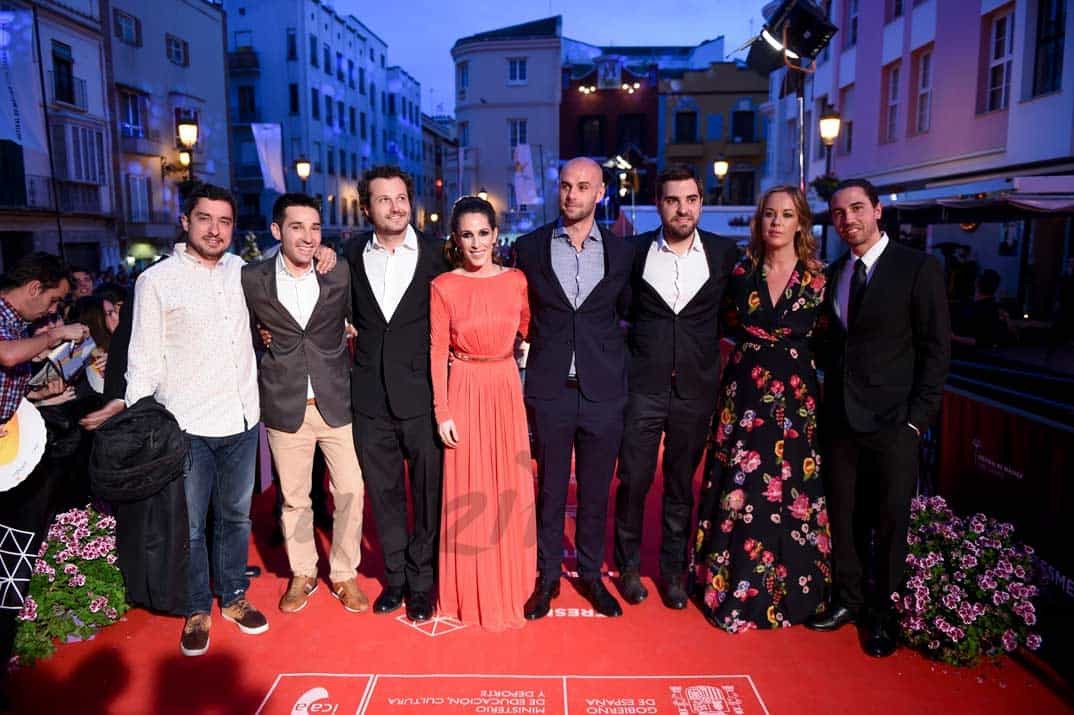 Telmo Iragorri, Malú, Curro Sánchez Varela y los productores 