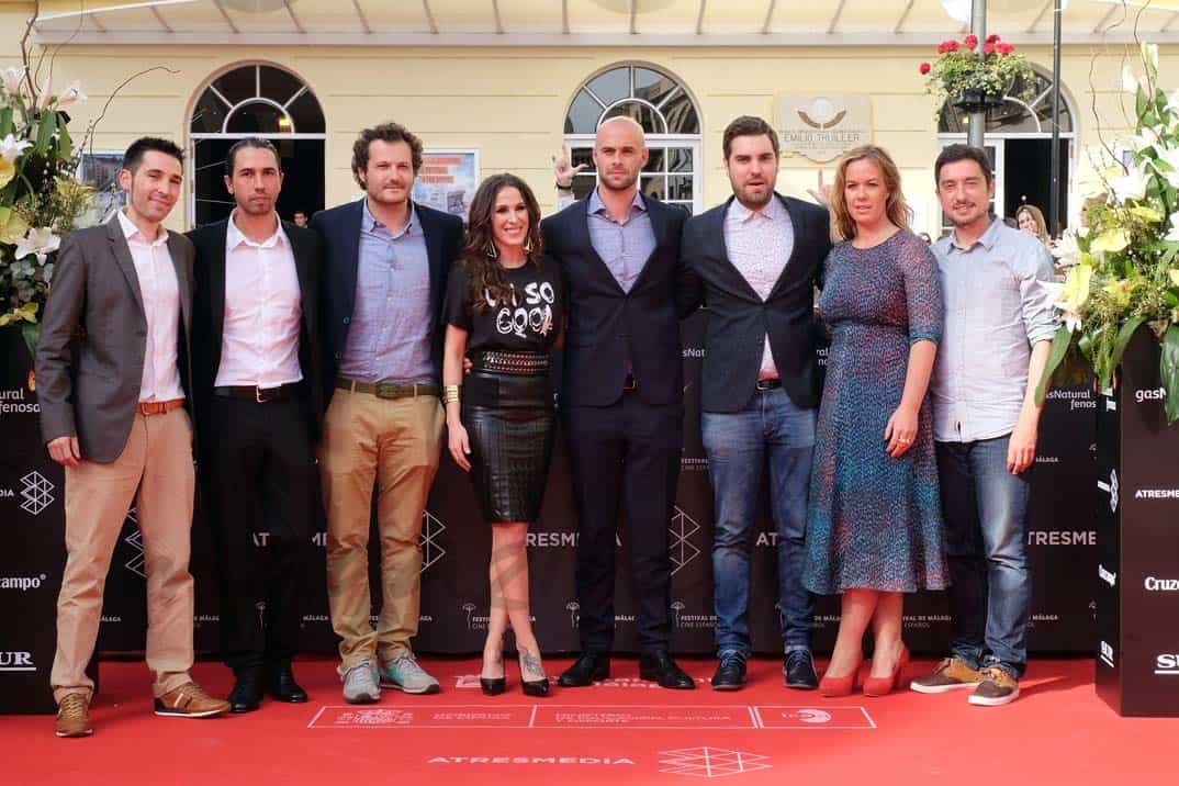 Telmo Iragorri, Malú, Curro Sánchez Varela y los productores Anxo Rodríguez y Lucía Sánchez Varela - Festival de Cine de Málaga