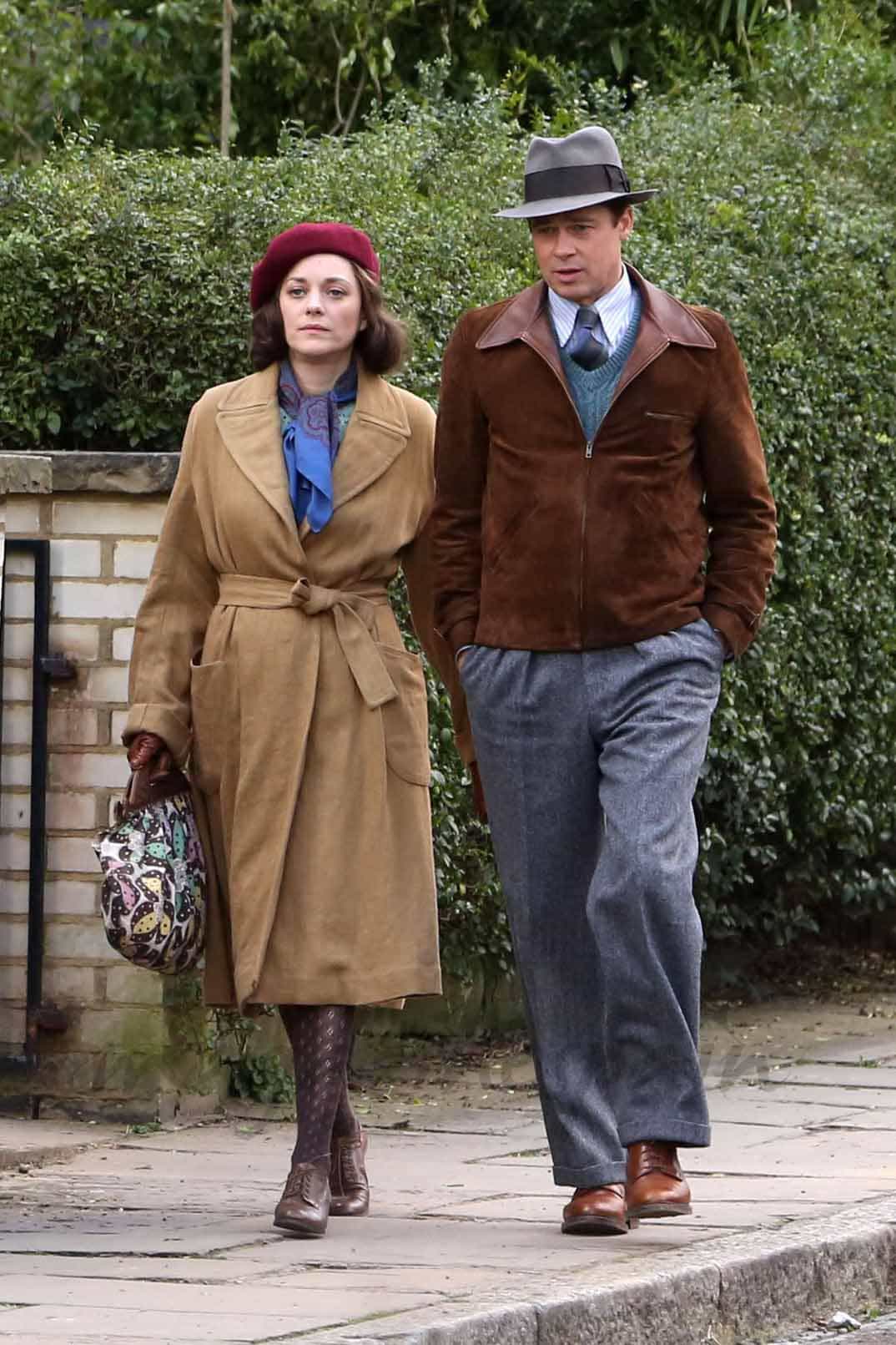 Marion Cotillard y Brad Pitt en "Aliados"