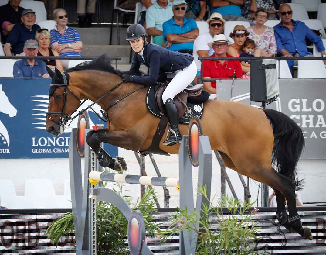 marta ortega en el jumping longines de cannes