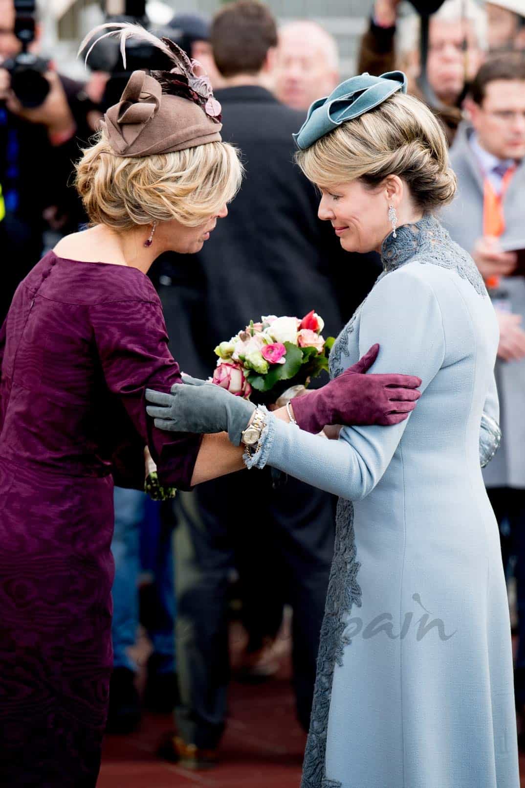 Reina Máxima de Holanda y reina Matilde de Bélgica