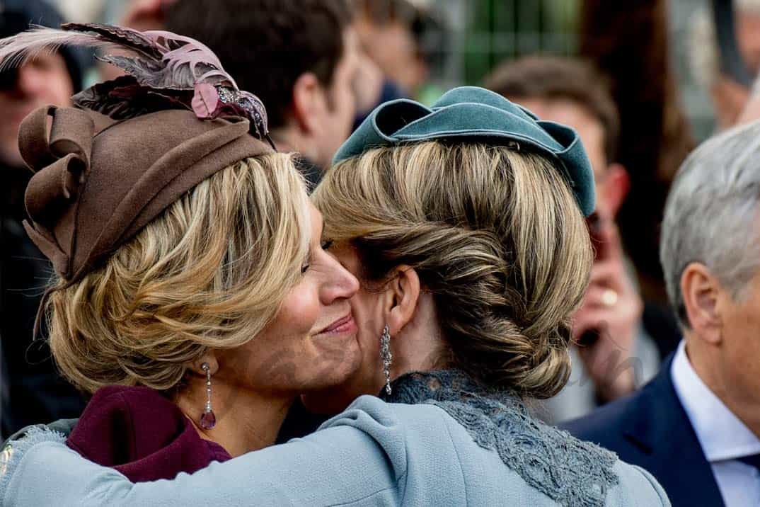 Reina Máxima de Holanda y reina Matilde de Bélgica