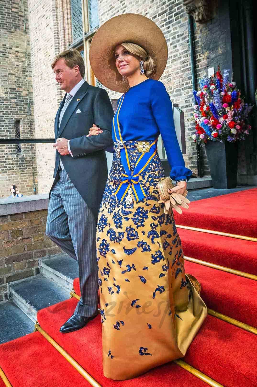 guillermo y maxima-de-holanda en la apertura del parlamento holandes