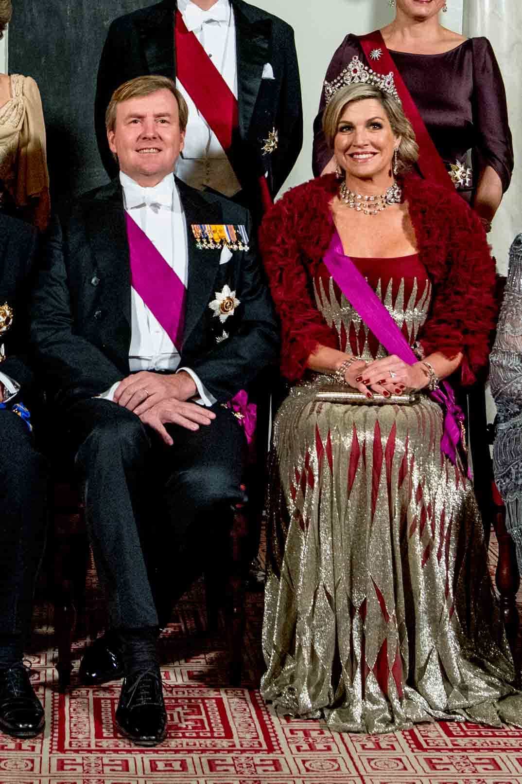 maxima y guillermo de holanda en la cena real