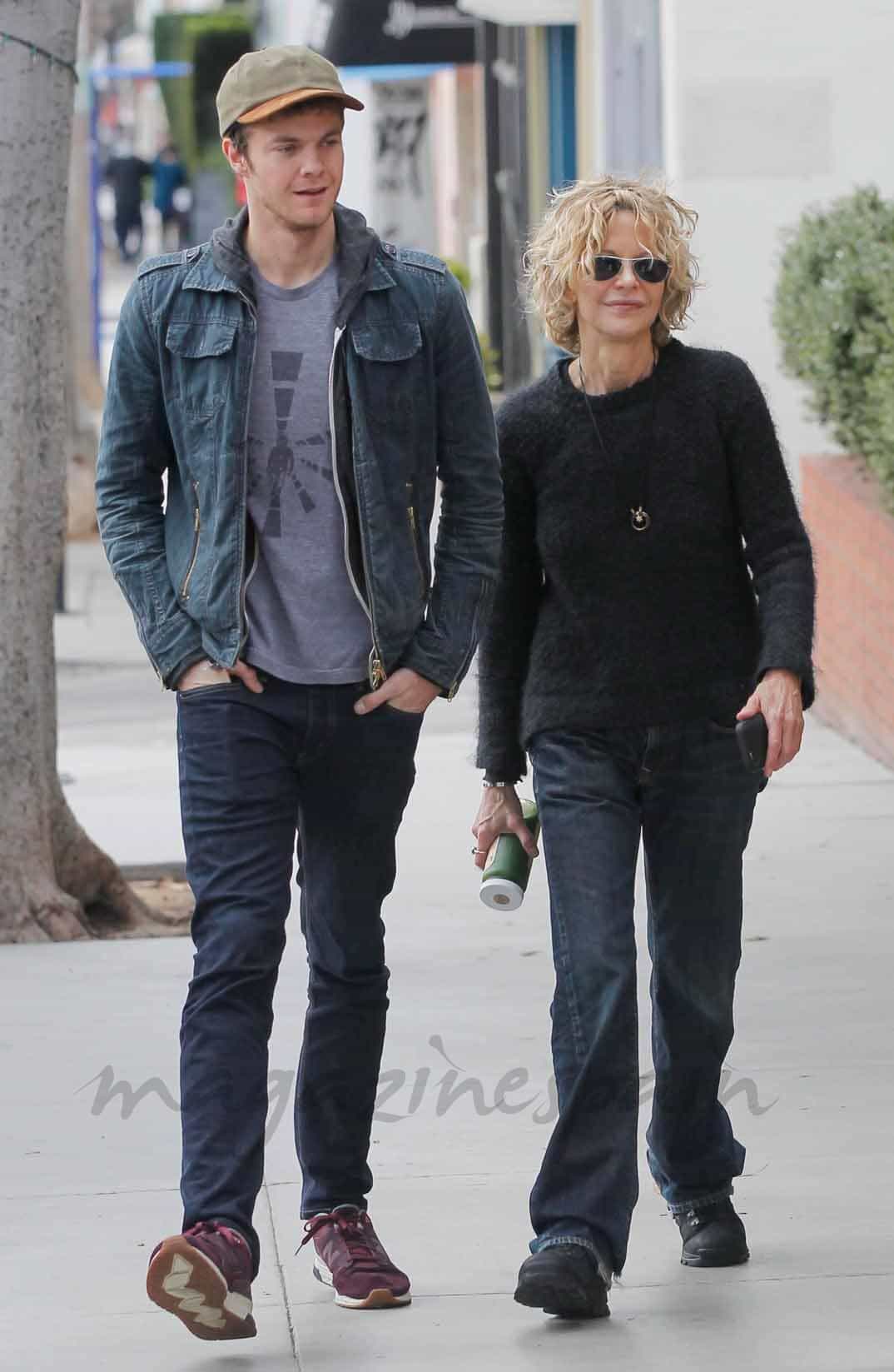 Meg Ryan con su hijo