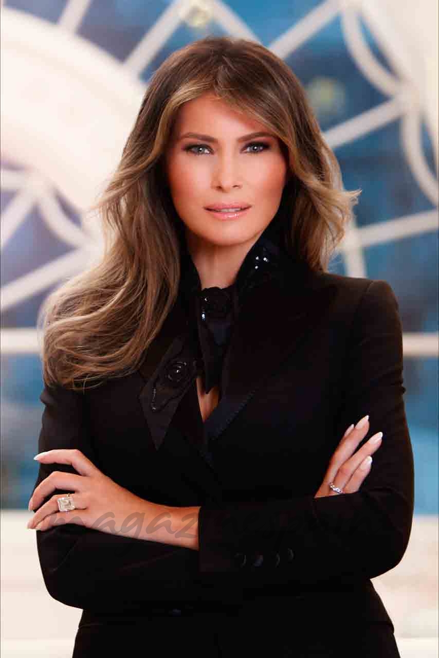 primera foto oficial de melania trump