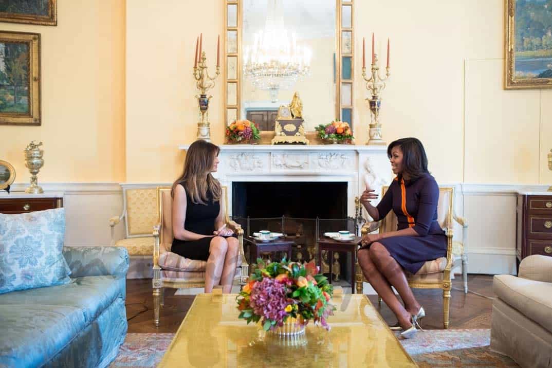 Melania Trum y Michelle Obama