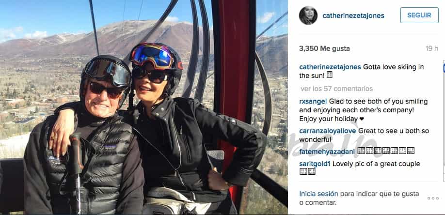 michael-douglas-y-catherine-zeta-jones vacaciones en aspen