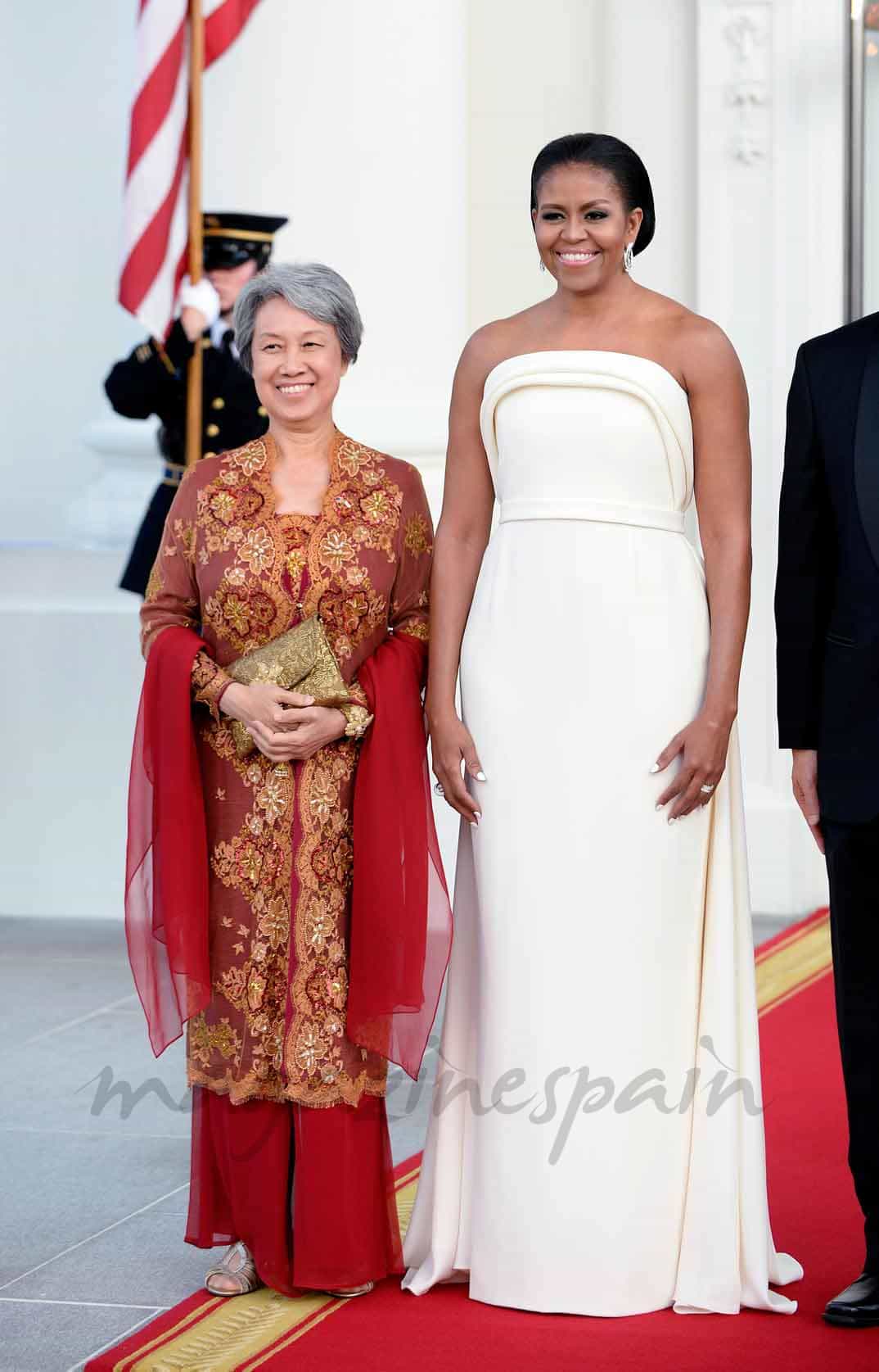 michelle-obama-y-ho ching en singapur