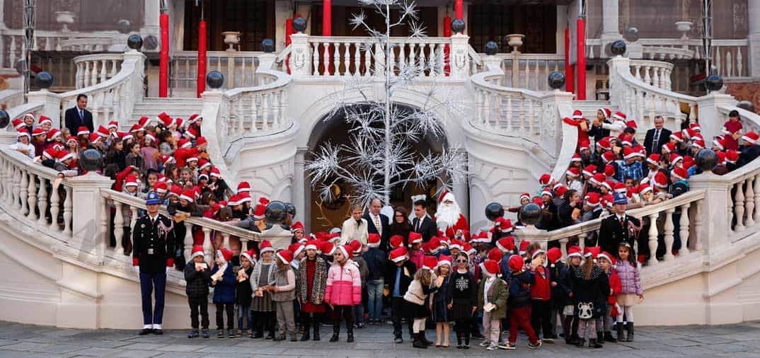 charlene y alberto inauguran la navidad en monaco