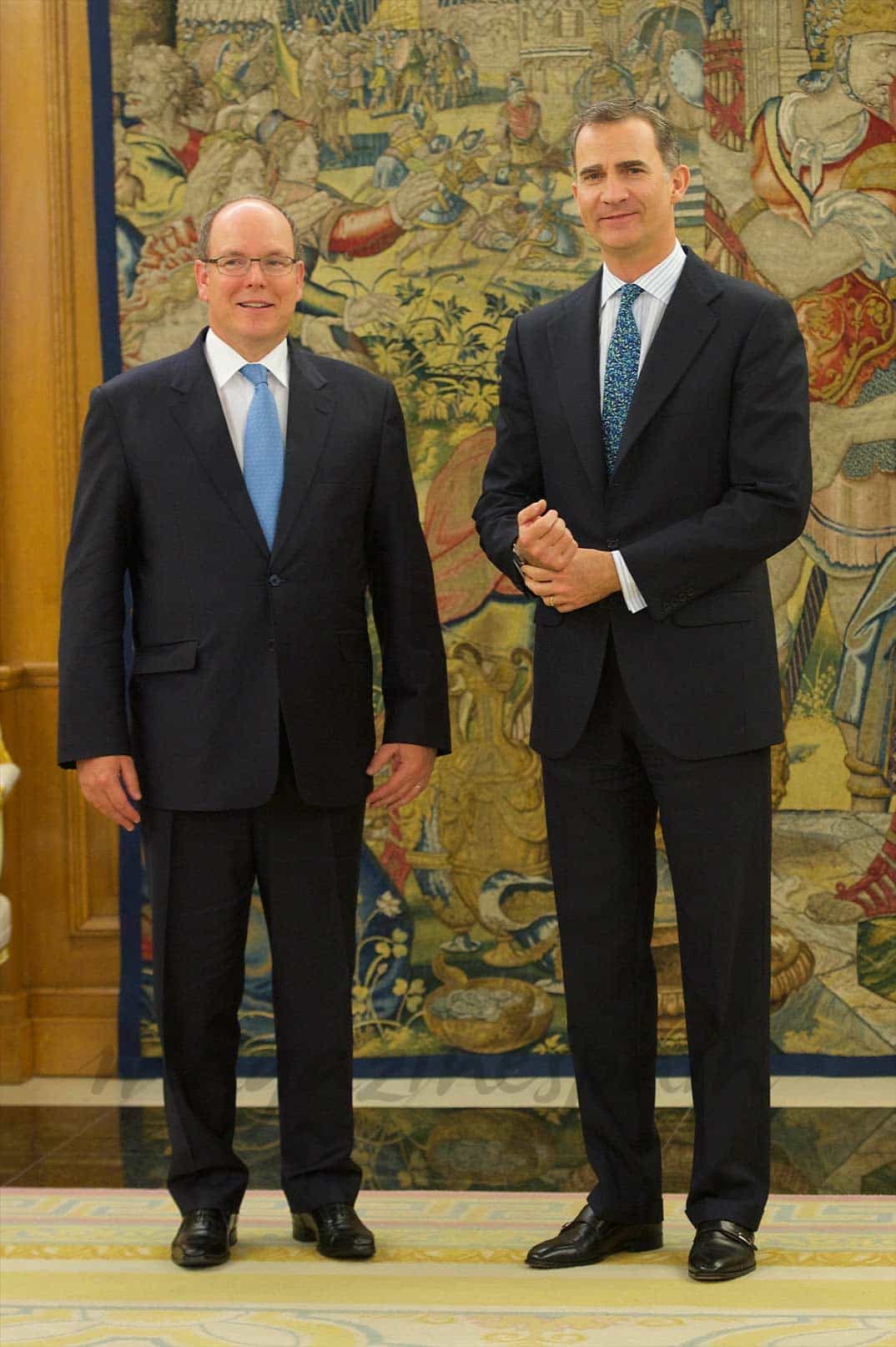 rey felipe vi, principe alberto de monaco, fundacion benefica