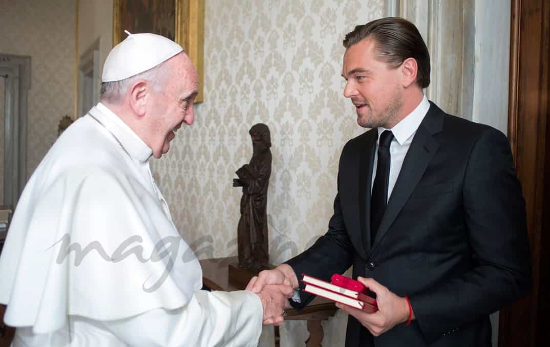 Papa Francisco y Leonardo DiCaprio en El Vaticano