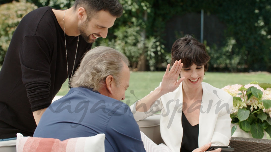 Paz Vega y Jesús Castro con Bertín Osborne en "Mi casa es la tuya" © Mediaset