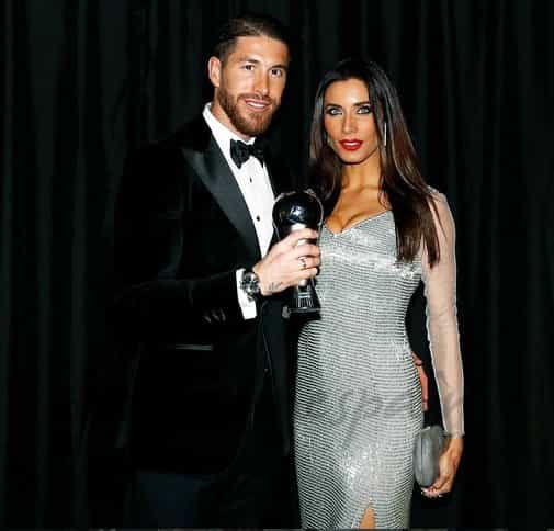 pilar rubio y sergio ramos en los premios the best