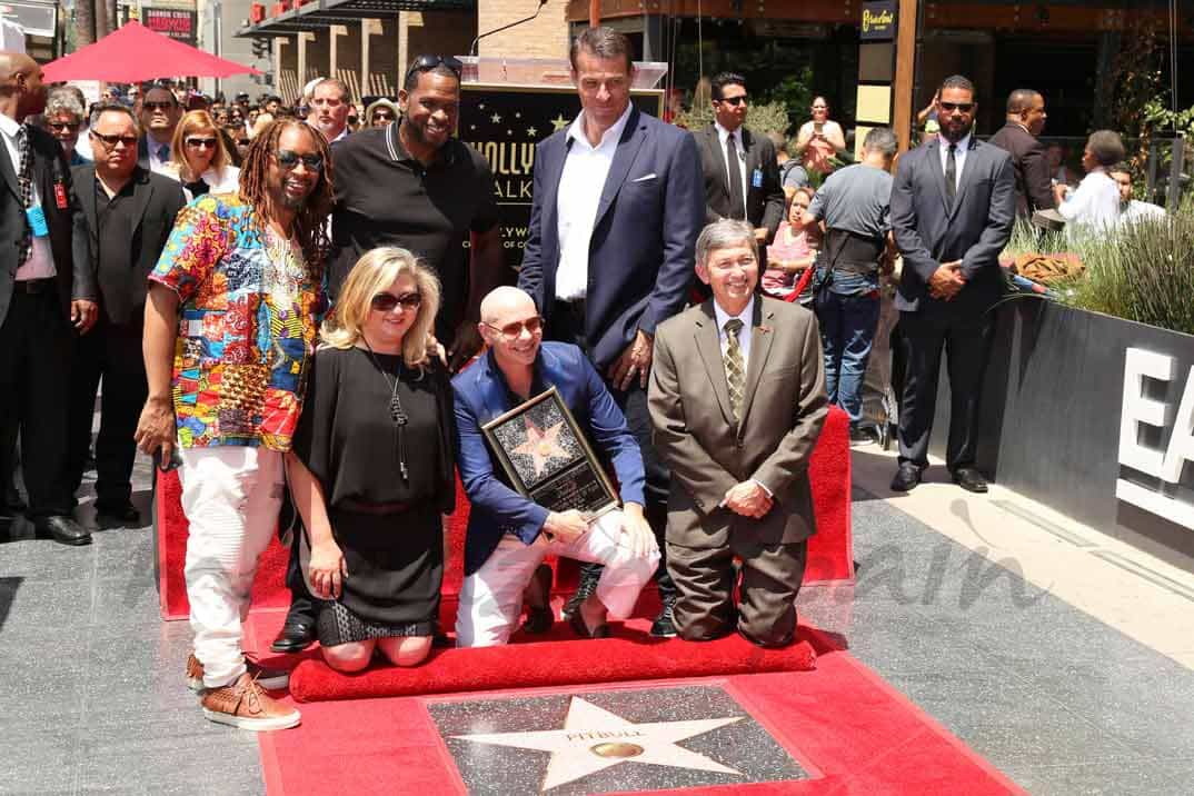 pitbull ya tiene su estrella en el paseo de la fama