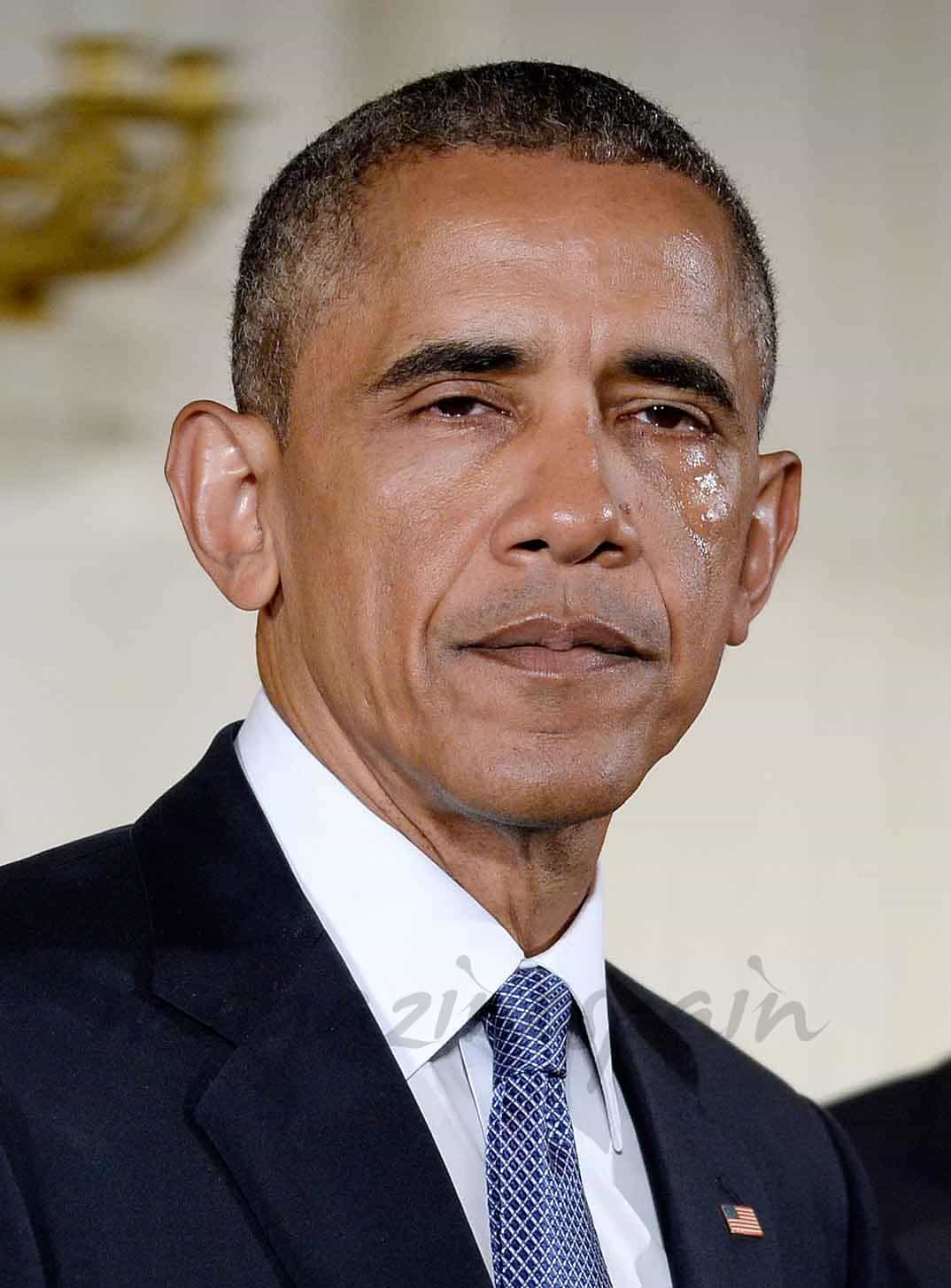 el llanto del presidente obama