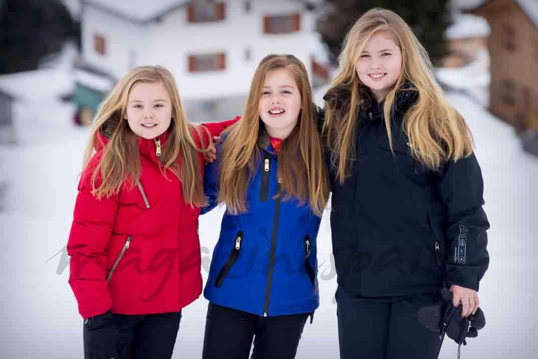 familia real holandesa vaciones en austria en la nieve