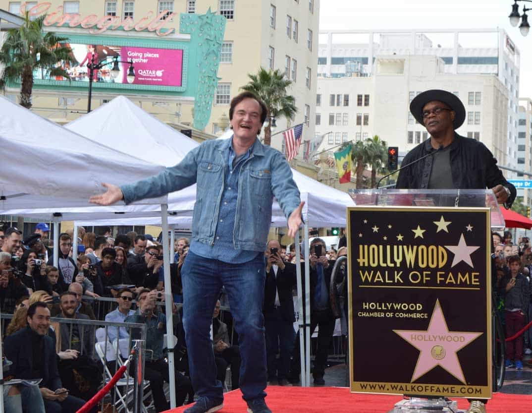 quentin-tarantino-y-samuel-l-jackson- en la calle de la fama