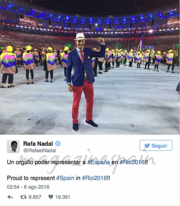 Rafa Nadal - Juegos Olímpicos Rio de Janeiro 2016 © Twitter