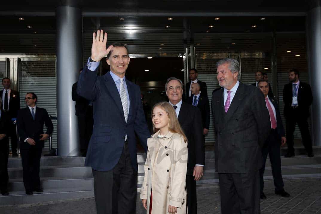 rey-felipe-infanta-sofia presencian el partido real madrid manchester city