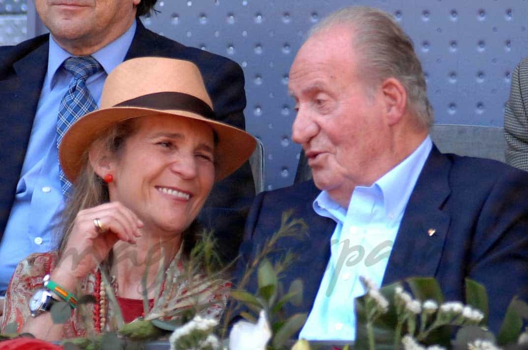 rey-juan-carlos-infanta-elena en madrid en el tenis