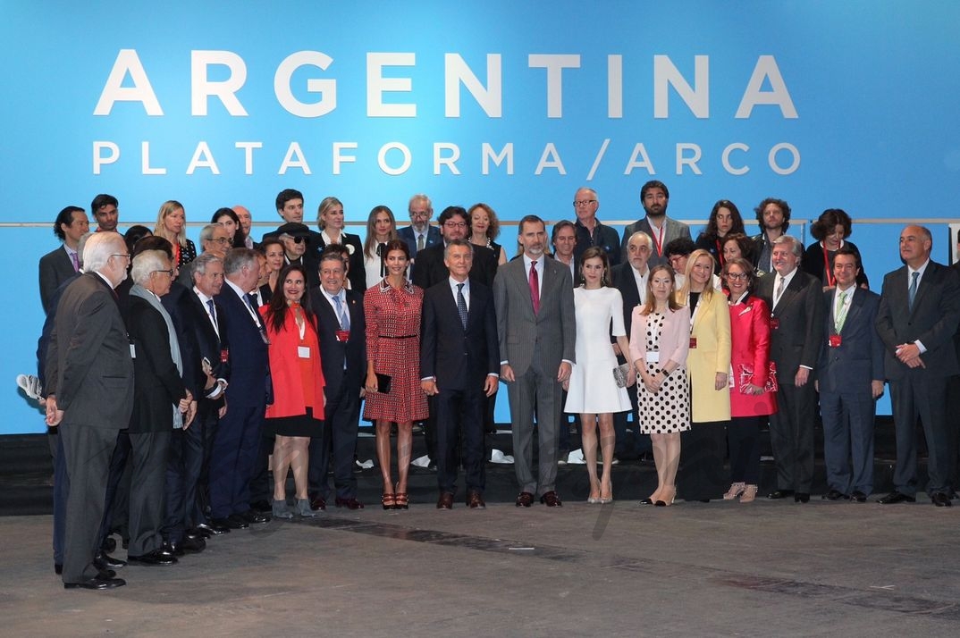 Reyes Felipe y Letizia con Mauricio Macri y su esposa Juliana Awada © Casa S.M. El Rey