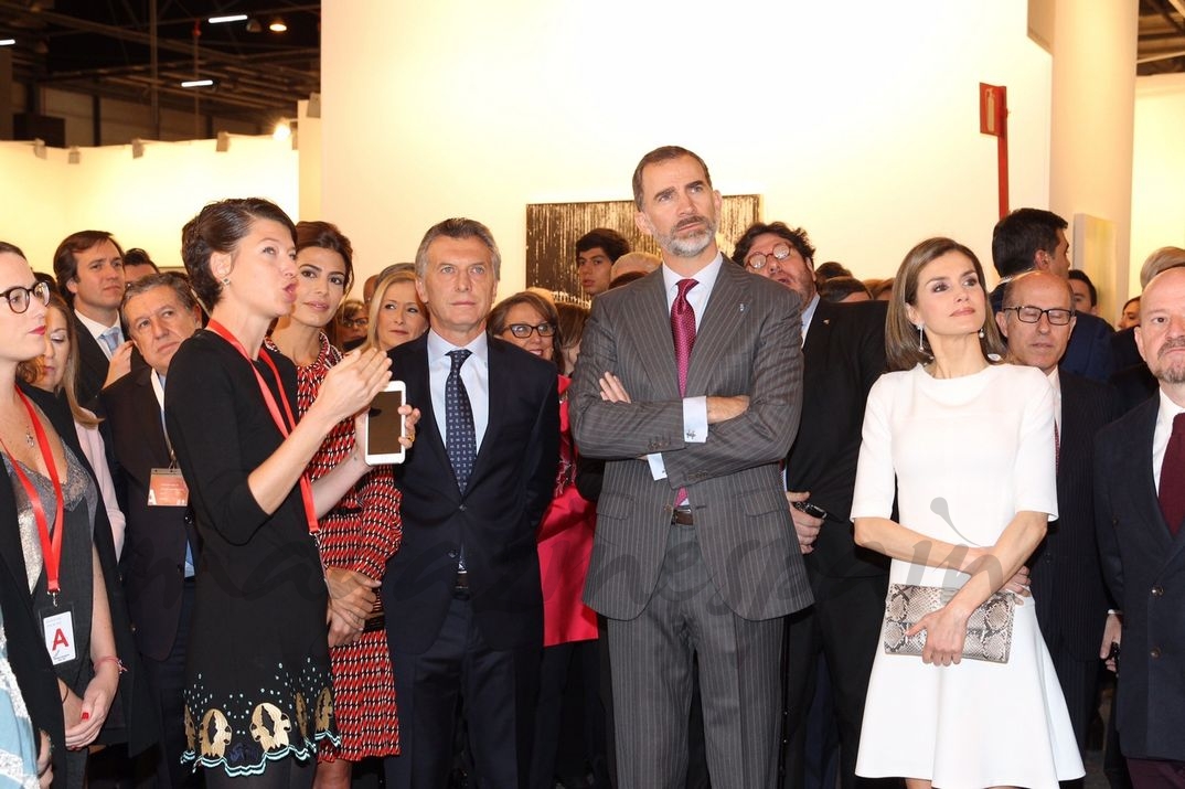 Reyes Felipe y Letizia con Mauricio Macri y su esposa Juliana Awada © Casa S.M. El Rey