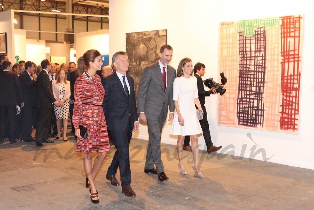 Reyes Felipe y Letizia con Mauricio Macri y su esposa Juliana Awada © Casa S.M. El Rey