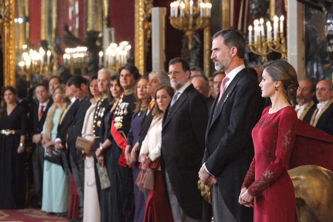 Sus Majestades los Reyes durante la recepción al Cuerpo Diplomático © Casa S.M. El Rey