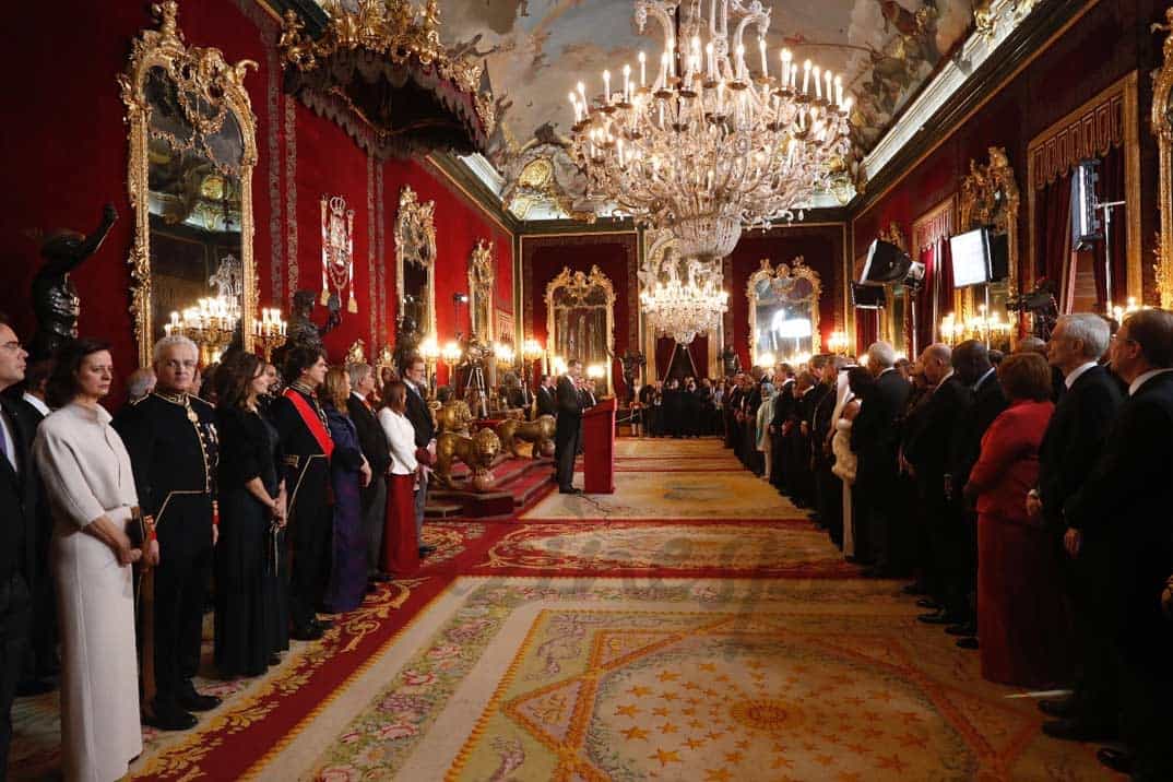 Sus Majestades los Reyes durante la recepción al Cuerpo Diplomático © Casa S.M. El Rey