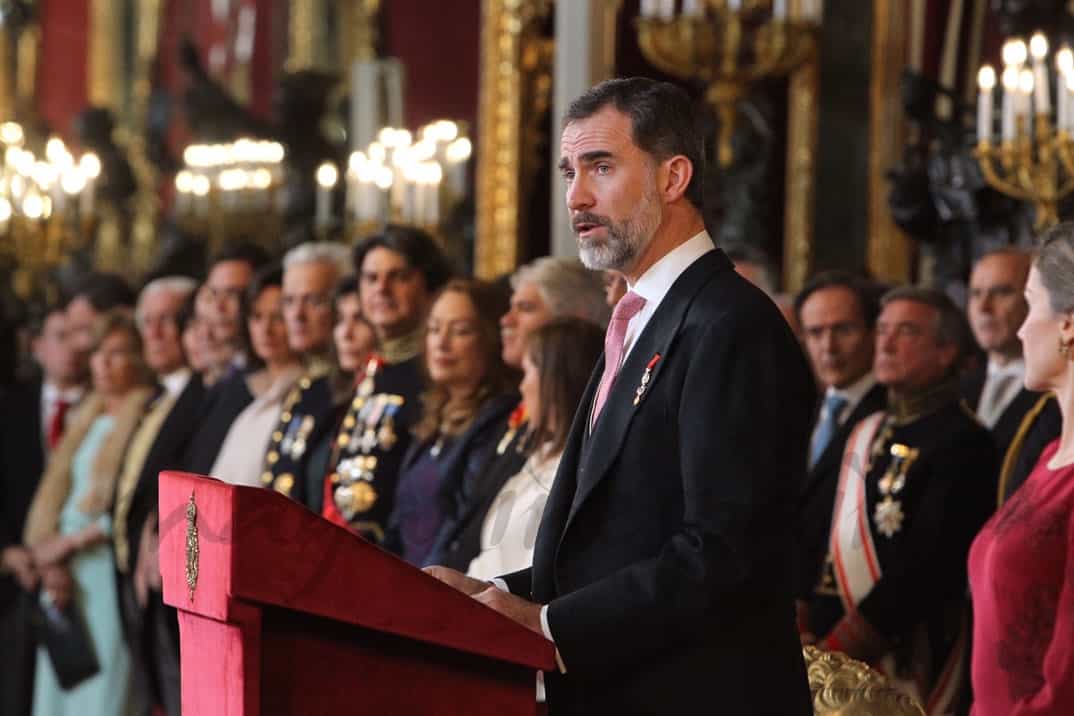 Sus Majestades los Reyes durante la recepción al Cuerpo Diplomático © Casa S.M. El Rey