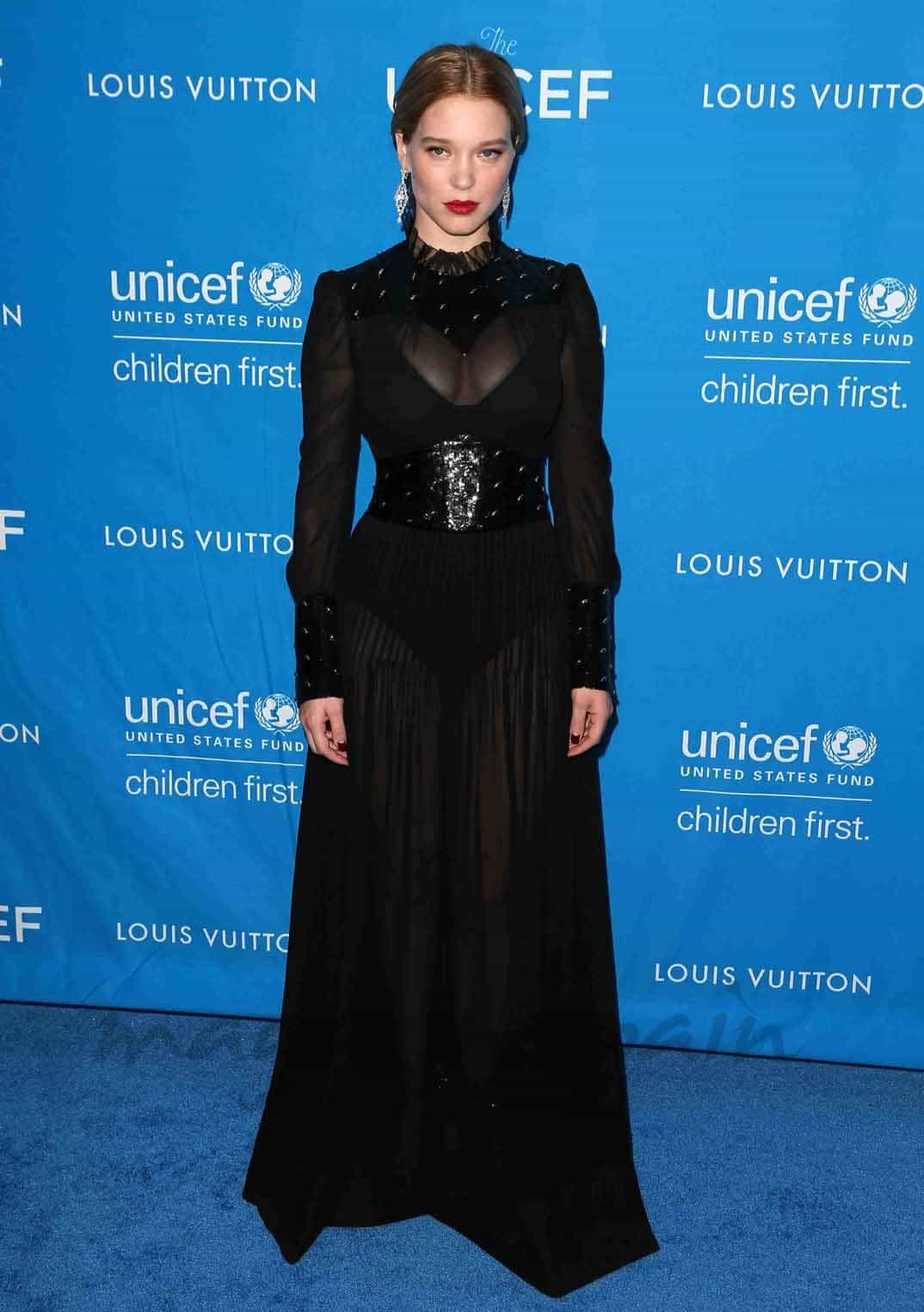 lea seydoux en la gala de unicef