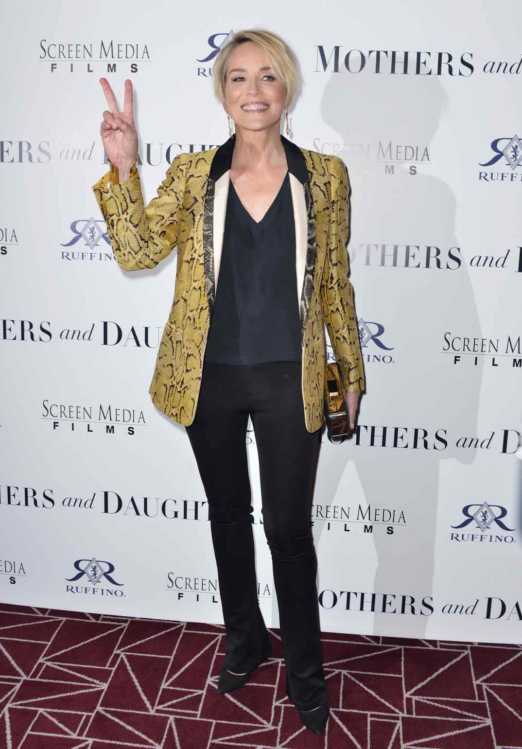 sharon stone, premiere, mothers and daughters