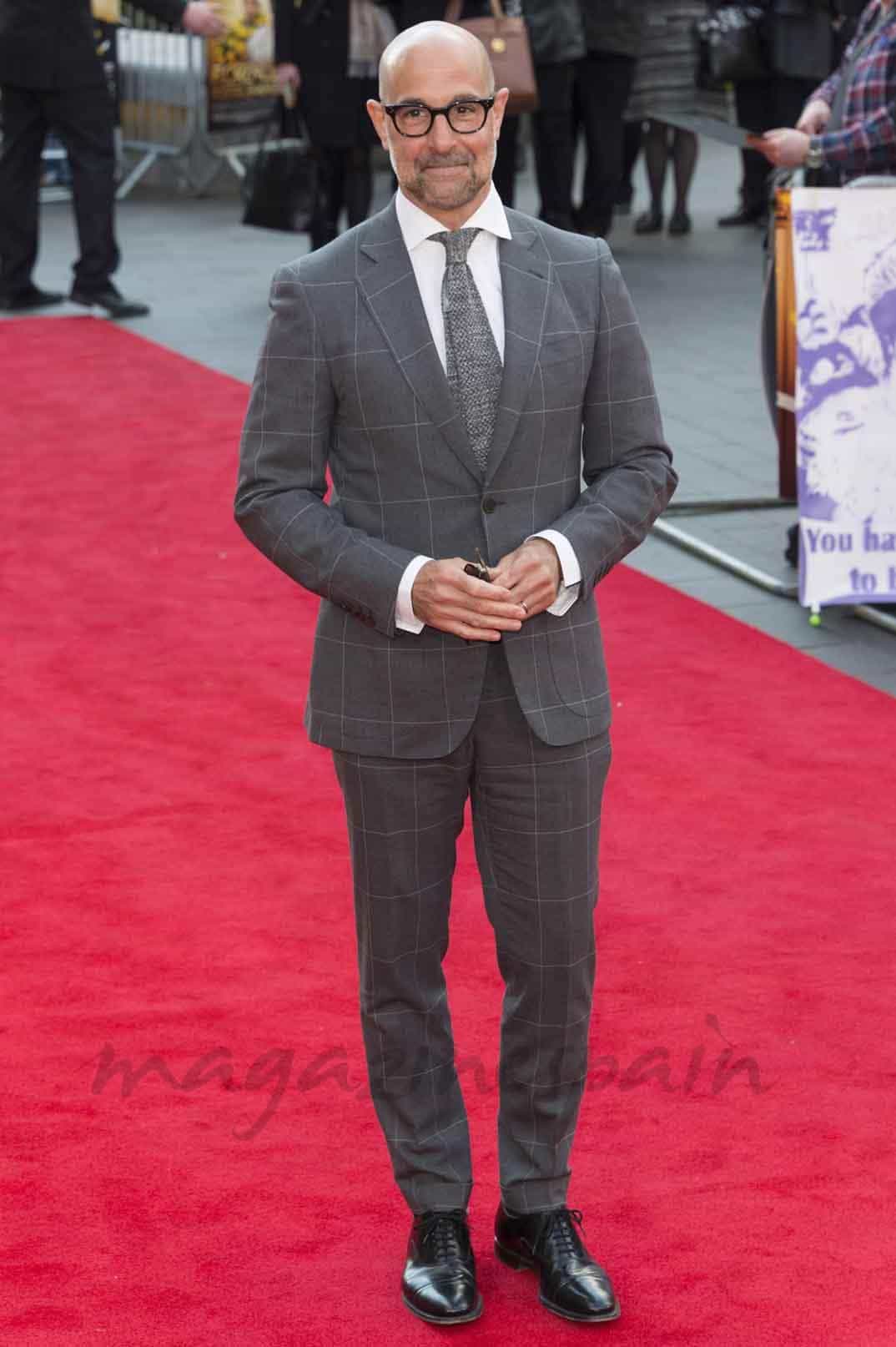 stanley tucci en la premiere de florence foster en londres