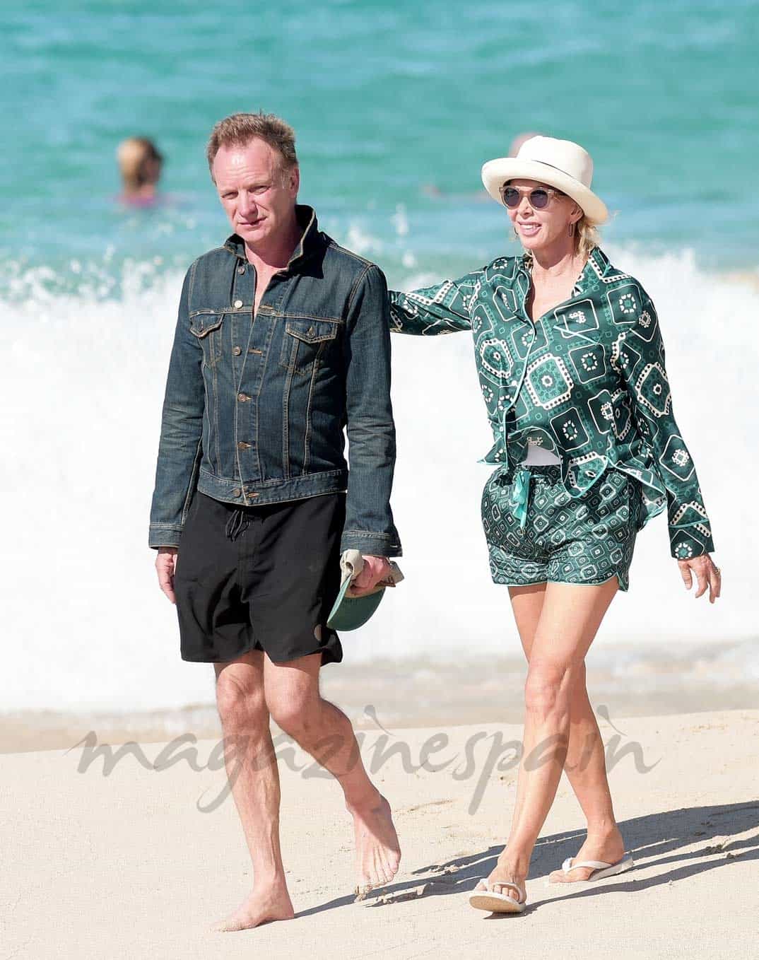 Sting y su esposa Trudie Styler