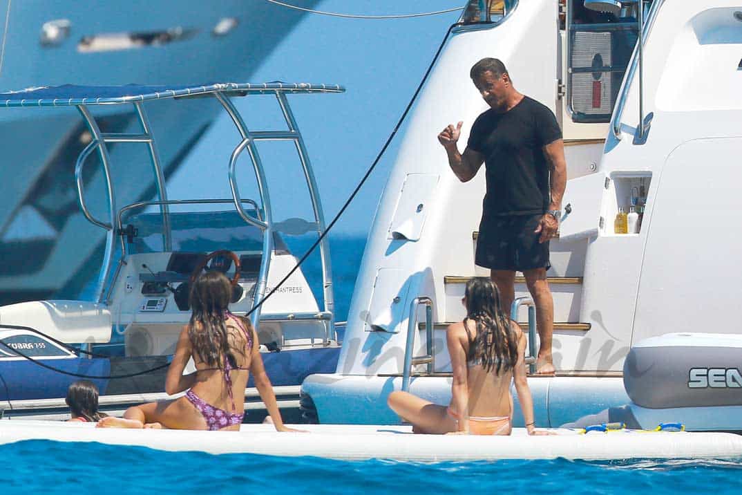 sylvester stallone vacaciones en la costa azul