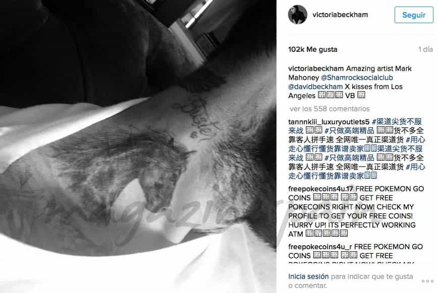 nuevo tatuaje de david beckham