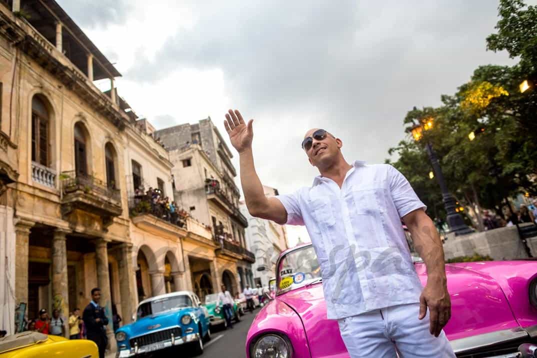 Vin Diesel desfile de Chanel en Cuba