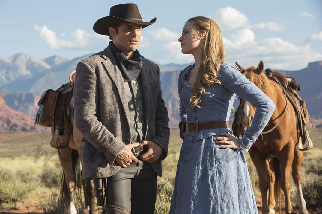 Westworld - James Marsden y Evan Rachel Wood © HBO
