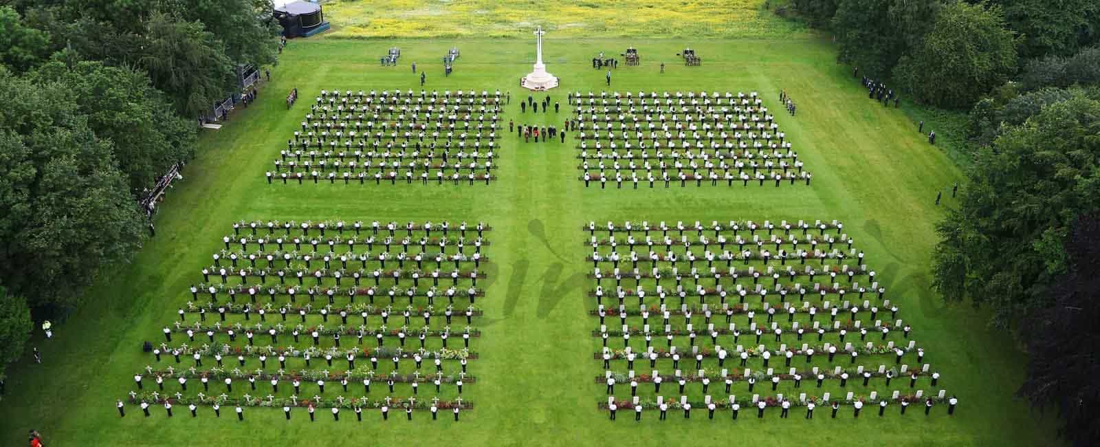 La Familia Real Inglesa, en el 100 aniversario de la batalla de Somme