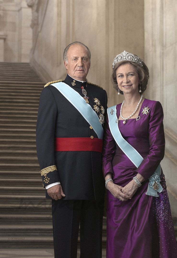 Fotografía oficial de los Reyes don Juan Carlos y doña Sofía - Madrid, 2012 © Casa S.M. El Rey /Dany Virgili