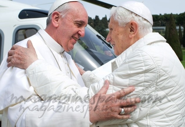 Una imagen histórica, Francisco I y Benedicto XVI juntos
