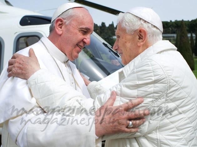 Una imagen histórica, Francisco I y Benedicto XVI juntos