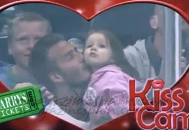 El tierno beso de David Beckham a Harper Seven