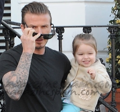 David Beckham y Harper